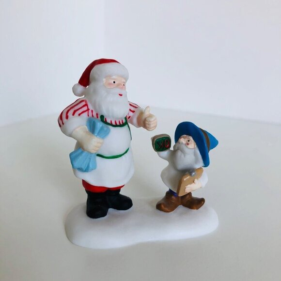Deptartment 56  North Pole Series "Checking It Twice Wind-Up Toys" Retired - Picture 1 of 5